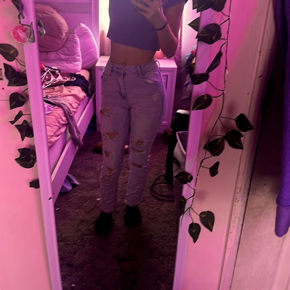 Light blue ripped jeans from Rue 21